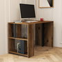 Hanah Home Lima Mesa de Estudio Nogal y Antracita 120x60x75.4 cm